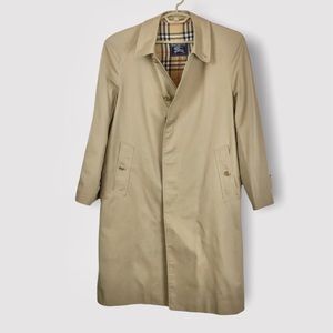 Burberrys London Authentic Vintage Khaki Trench Coat